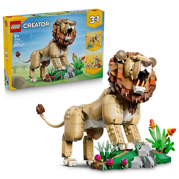 Lego Creator 3 In 1 Majestic Lion 31386 Box and Product