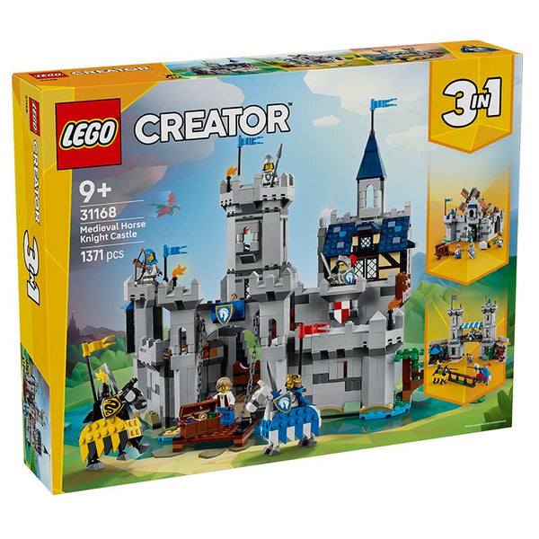 Lego Creator 3 In 1 Medieval Horse Knights Castle 31168 Box Front View