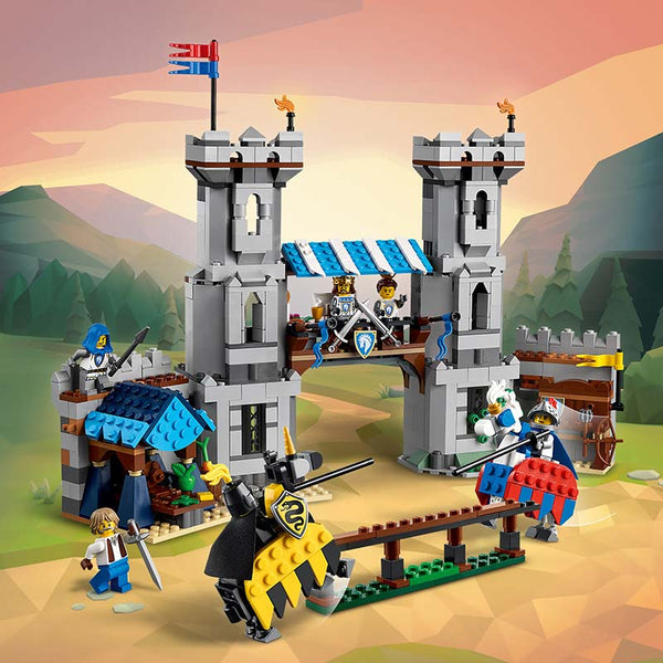 Lego Creator 3 In 1 Medieval Horse Knights Castle 31168 Feature Medieval Jousting Tournament