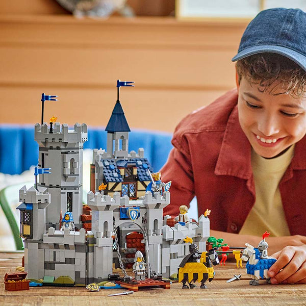 Lego Creator 3 In 1 Medieval Horse Knights Castle 31168 Lifestyle with Boy