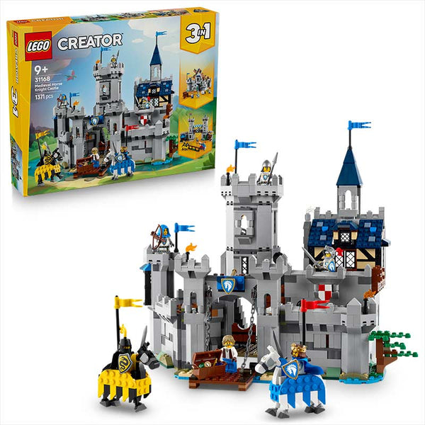 Lego Creator 3 In 1 Medieval Horse Knights Castle 31168 Box and Product