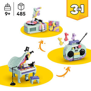 Lego Creator 3 In 1 Music Decor Piano With Cat 31392 Feature 3 in 1 Builds