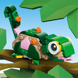Lego Creator 3 In 1 Turtle with a Water Lily Flower 31377 Feature Chameleon Lizard