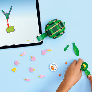 Lego Creator 3 In 1 Turtle with a Water Lily Flower 31377 Lifestyle of Build