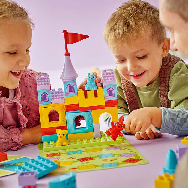 Lego Duplo Hopsy's Castle Game 10450 Lifestyle with Family