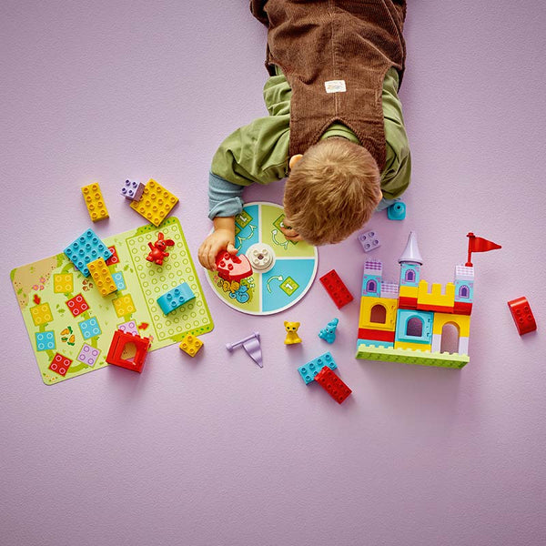 Lego Duplo Hopsy's Castle Game 10450 Lifestyle with Boy