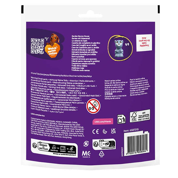LEGO Friends Garden Bunny House 30722 Polybag Rear View