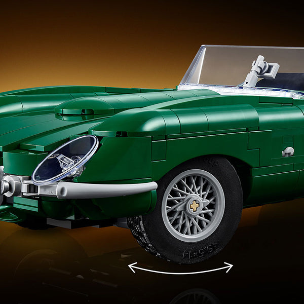 Lego Icons Jaguar E-Type 11381 Feature Moveable Wheels