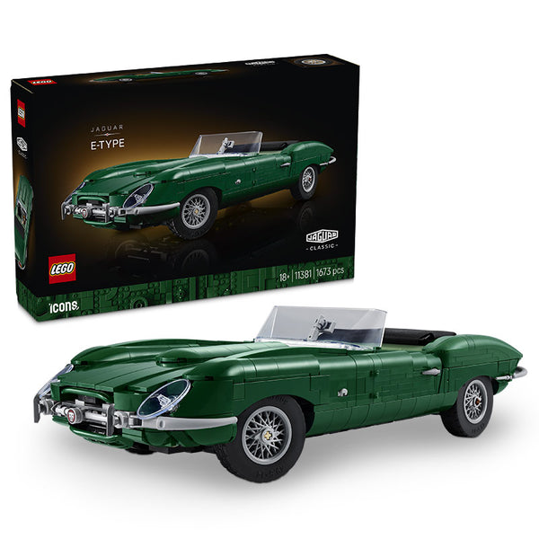 Lego Icons Jaguar E-Type 11381 Product and Box