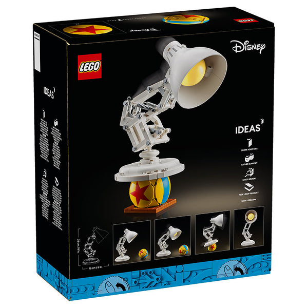 Lego Ideas Disney Pixar Luxo Jr. 21357 Box Rear View
