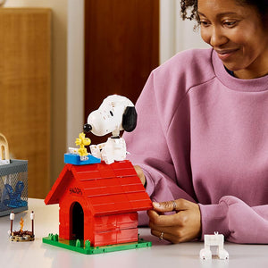 Lego Ideas Peanuts Snoopy's Doghouse 21368 Lifestyle with Lady