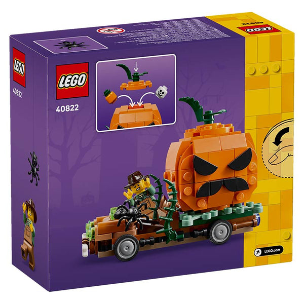 Lego Jack O Lantern Pickup Truck 40822 Box Rear View