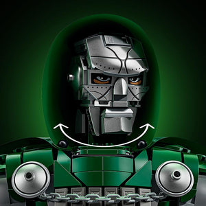 Lego Marvel Doctor Doom Bust 76345 Feature Posable Neck and Jaw