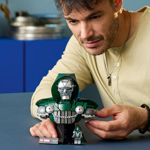 Lego Marvel Doctor Doom Bust 76345 Lifestyle with Man
