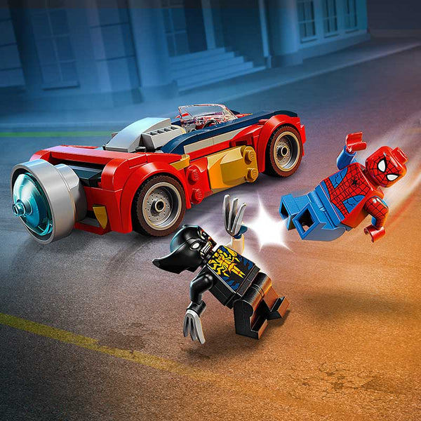 Lego Marvel Spider-Man Car Vs. Venomized Wolverine 76336 Super Hero Minifigure Battle