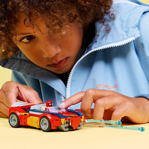 Lego Marvel Spider-Man Car Vs. Venomized Wolverine 76336 Lifestyle Showing Action Shooters