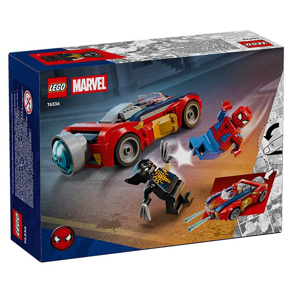Lego Marvel Spider-Man Car Vs. Venomized Wolverine 76336 Box Rear View