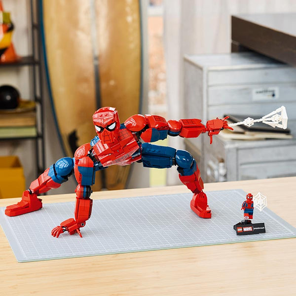 Lego Marvel Spider-Man Hero Figure 76346 Lifestyle of Product on Display