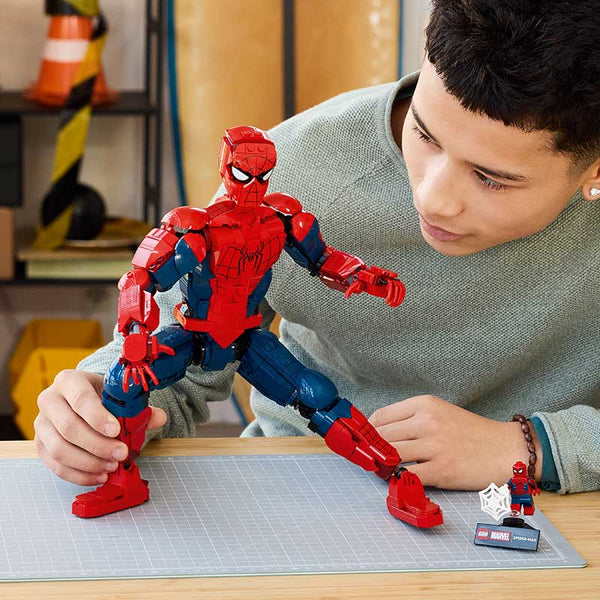 Lego Marvel Spider-Man Hero Figure 76346 Lifestyle with Boy
