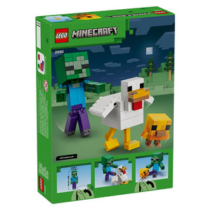 Lego Minecraft Chicken Jockey 21582 Box Rear View