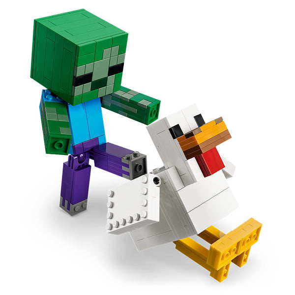 Lego Minecraft Chicken Jockey 21582 Zombie and Chicken
