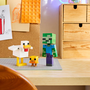 Lego Minecraft Chicken Jockey 21582 Lifestyle on Display