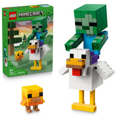 Lego Minecraft Chicken Jockey 21582 Box and Product