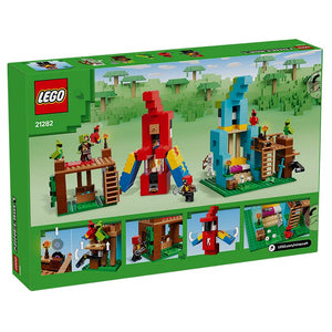 Lego Minecraft The Parrot Houses 21282 Box Rear View