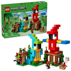 Lego Minecraft The Parrot Houses 21282 Box and Product