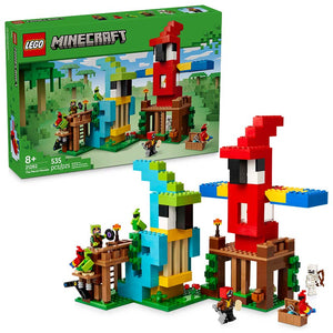 Lego Minecraft The Parrot Houses 21282 Box and Product