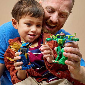 Lego Ninjago Jays Dragon Mech Fight 71853 Lifestyle Family Playing Close