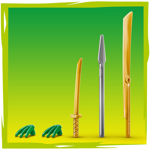 Lego Ninjago Jays Dragon Mech Fight 71853 Feature 4 Interchangeable Weapons