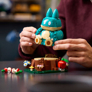 Lego Pokemon Munchlax 72150 Lifestyle Close Up with Man