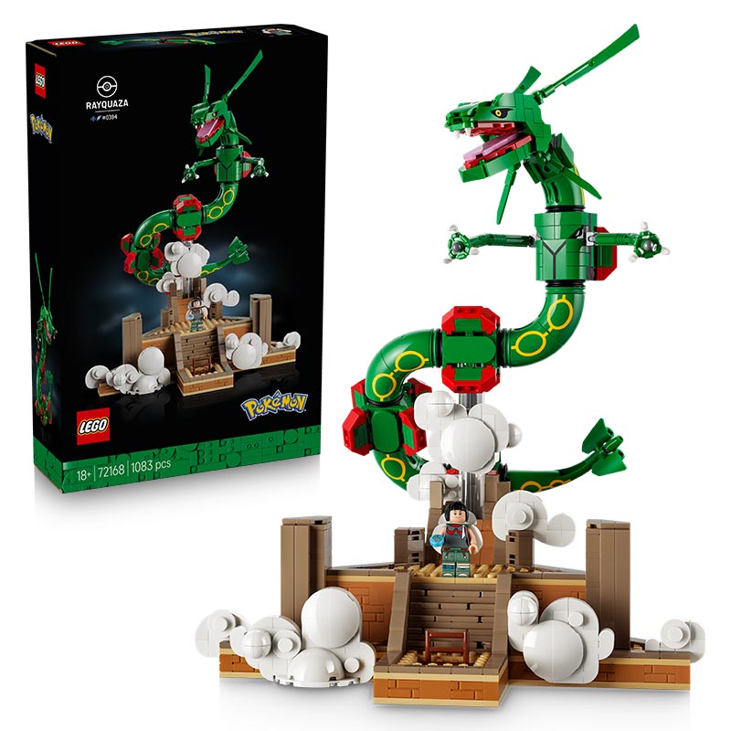 Lego Pokemon Rayquaza 72168 Product and Box