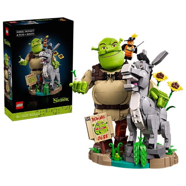 Lego Shrek, Donkey & Puss In Boots (72423) ox and Product