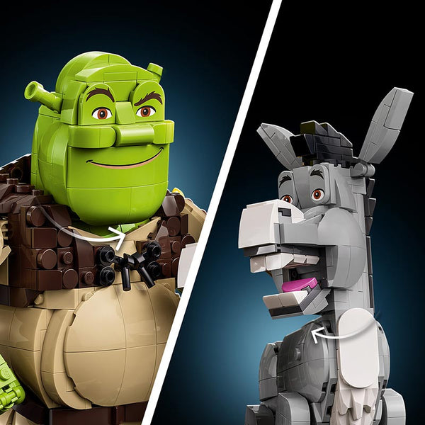 Lego Shrek, Donkey & Puss In Boots (72423) Product Features Posable Limbs