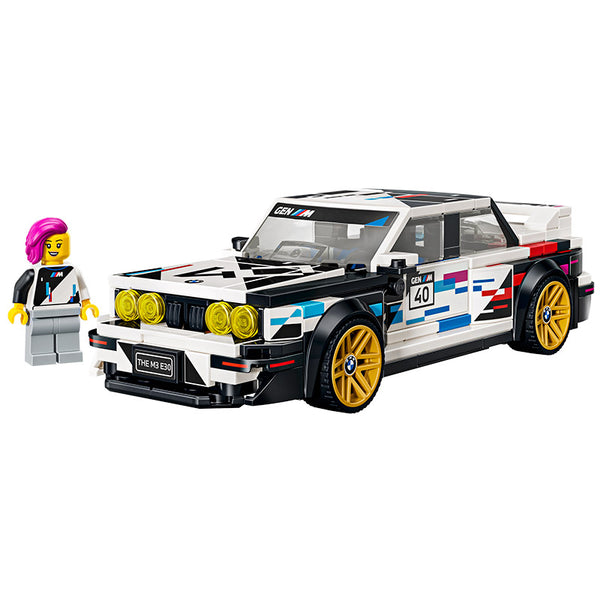 Lego Speed Champions Bmw M3 E30 77263 Product and Minifigure