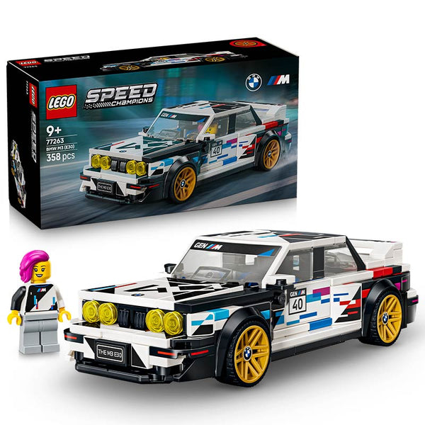 Lego Speed Champions Bmw M3 E30 77263 Box and Product