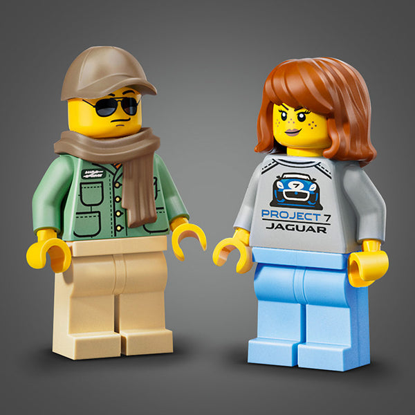 Lego Speed Champions Jaguar Project 7 And Land Rover Defender 77264 Minifigures