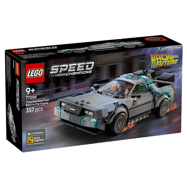 Lego Speed Champions Time Machine from Back to the Future 77256 Box Front View