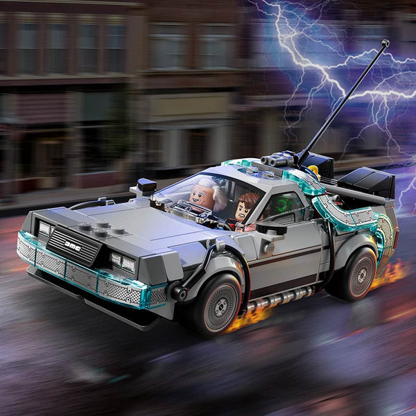 Lego Speed Champions Time Machine from Back to the Future 77256 Lifestyle of Time Travelling Car