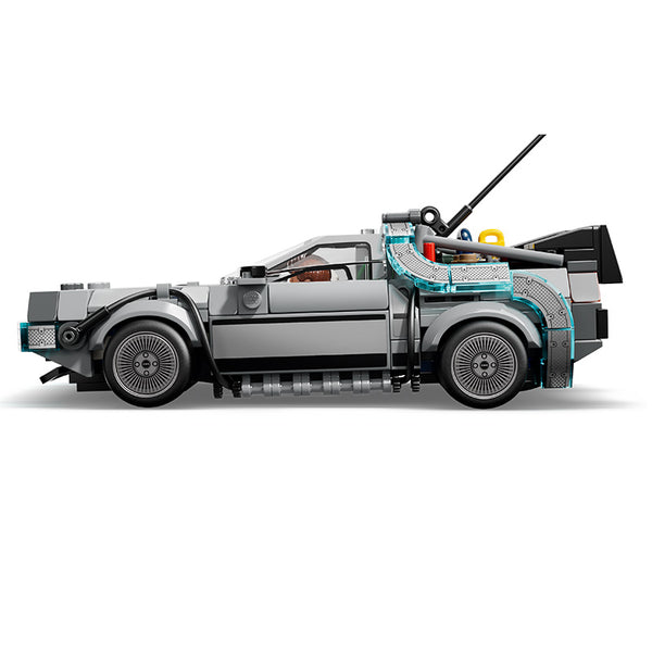 Lego Speed Champions Time Machine from Back to the Future 77256 Product Side Profile