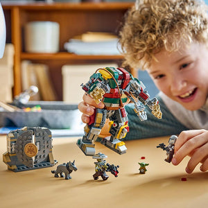 Lego Star Wars Hutt Palace Sentry Droid Showdown 75451 Lifestyle with Boy
