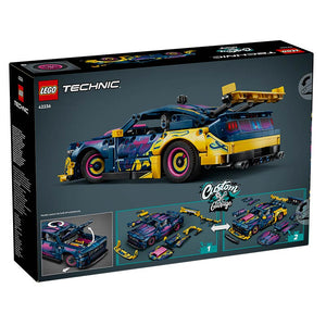Lego Technic Custom Garage Ford Mustang Gt Car 42236 Box Rear View