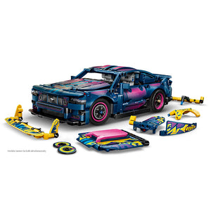 Lego Technic Custom Garage Ford Mustang Gt Car 42236 Product Customised Option 1 Side View