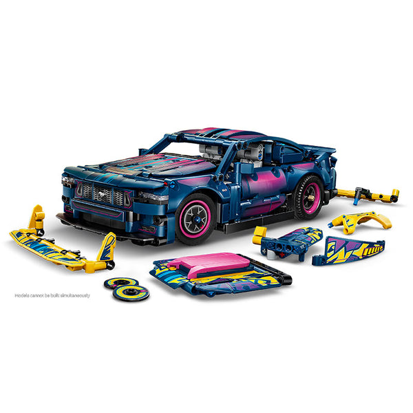 Lego Technic Custom Garage Ford Mustang Gt Car 42236 Product Customised Option 1 Side View