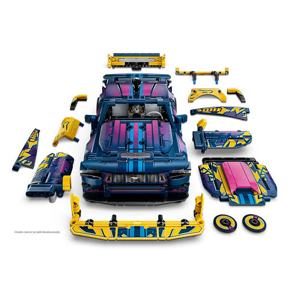 Lego Technic Custom Garage Ford Mustang Gt Car 42236 Product Customised Option 1 Front View