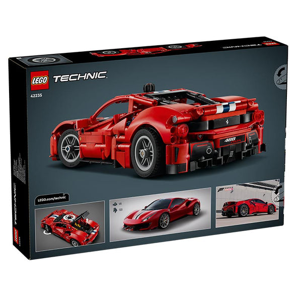 Lego Technic Ferrari 488 Pista Car 42235 Box Rear View