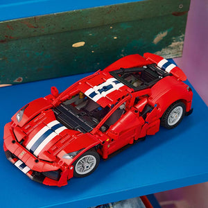 Lego Technic Ferrari 488 Pista Car 42235 Lifestyle on Display