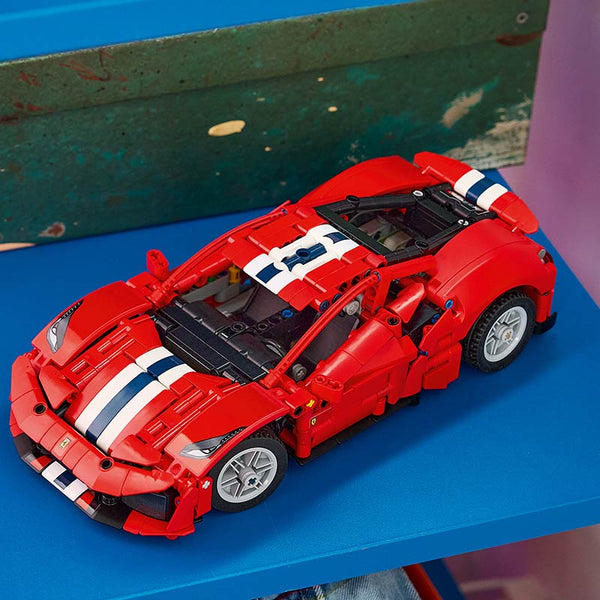 Lego Technic Ferrari 488 Pista Car 42235 Lifestyle on Display